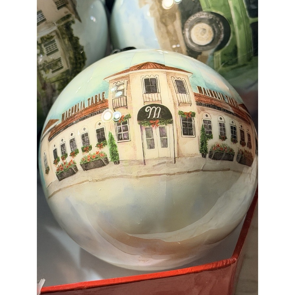 Magnolia Market  Waco TX Decoupage Ornaments Set of 7 Chip Joanna Gaines (P2892) - Picture 9 of 14